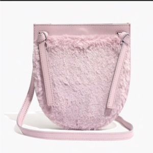 NWT MADEWELL The Knot Crossbody Bag in Faux Fur